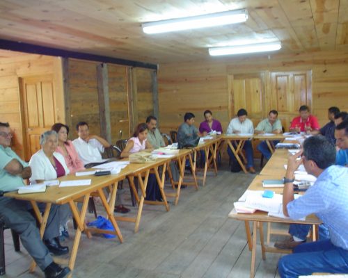 Foto de sesión de planeación participativa